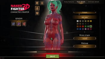 Naked Fighter 3D [3D sex game] catfight and femdom simulator with bdsm rough sex on the ring