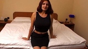 Amateur girlfriend with big tits hotel room action